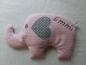 Preview: ♥ Elefant  Wunschname Körnerkissen Wärmekissen Dinkel Lavendel von Lüttentüddel