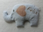Preview: ♥ Elefant  Wunschname Körnerkissen Wärmekissen Dinkel Lavendel von Lüttentüddel