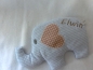 Preview: ♥zuckersüßer  Elefant  Wunschname Körnerkissen Wärmekissen Dinkel Lavendel von Lüttentüddel