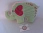 Preview: ♥ Elefant Schmusekissen Kita Taufe Einschulung Geburt Name von Lüttentüddel