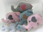 Preview: ♥ Elefant Schmusekissen Kita Taufe Einschulung Geburt Name von Lüttentüddel