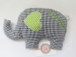 Preview: ♥zuckersüßer  Elefant  Wunschname Körnerkissen Wärmekissen Dinkel Lavendel von Lüttentüddel