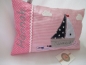 Preview: ★ 35x23 cm Kissen Geburt Boot Segelboot Name Kita Genschen Einschulung Taufe Geburtstag ★ von Lüttentüddel