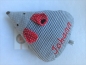 Preview: Zauberhafte Maus kleines Schmusekissen ca. 28x22 Name Taufe Geburt Geschenk Einschulung Reisekissen von Lüttentüddel