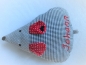 Preview: Zauberhafte Maus kleines Schmusekissen ca. 28x22 Name Taufe Geburt Geschenk Einschulung Reisekissen von Lüttentüddel