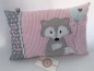 Preview: ★ ca. 35x25 cm Kissen Fuchs Wunschname Geburt Taufe Einschulung Reisekissen  ★ von Lüttentüddel