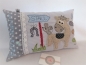 Preview: ★ ca. 35x25 cm Kissen Pferd Stall Wunschname Geburt Taufe Einschulung Reisekissen  ★ von Lüttentüddel