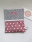 Preview: ★ 35x23 cm Kissen to Go Geburt Sterne Punkte Wunschname Pinkelparty ★ von Lüttentüddel