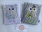 Preview: ♥ kleine Eule Beulentröster inkl. Kühlpad Wunschname Geburt Taufe Einschulung  KITA ★ von Lüttentüddel®
