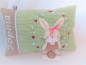 Preview: ★zauberhaftes  35x23 cm Kissen Geburt Einschulung Kita Taufe Hase  Mädchen Name ★ von Lüttentüddel