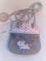 Preview: ★ Brustbeutel Einhorn Name ★ kleine Tasche Einschulung Kita Schule Badeanstalt Bus von Lüttentüddel