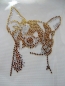 Preview: Chihuahua  Hund Hotfix Hotglue Bügelbild Strass Shirt Jacke Bluse