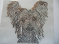 Preview: Chinesischer Schopfhund Hund Strass Hotfix Hotglue Bügelbild Bügelmotiv