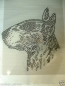 Preview: Pit Bull Hund Strass Bügelbild Hotfix Hotglue Hundezucht Hundebett Hundeleine