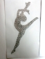 Preview: Dance Tänzerin Li. Hotfix Hotglue Bügelbild Strass Tanzschule  Shirt Tasche