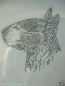 Preview: Pit Bull Hund Strass Bügelbild Hotfix Hotglue Hundezucht Hundebett Hundeleine