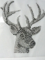 Preview: zauberhafter Hirsch Tasche Dirndl Oktoberfest Wiesn Strass Bügelbild Hotfix Hotglue