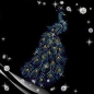 Preview: Pfau Phönix Bügelbild STRASS Bunt Hotglue Hotfix Shirt Jacke Tasche Mantel Tischdecke Top