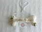 Preview: Ringkissen Knochen Wunschname Stickerei Hochzeit