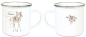 Preview: zauberhafte Becher Tasse Emailletasse Reh Rehlein Federn Indianer Name, Wunschname, KITA Kindergarten, Einschulung, Dankeschön, Abschied, Jubiläum, Geschenk, Becher von Lüttentüddel®