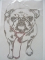 Preview: Mops Hund Strass Hotfix Hotglue Bügelbild Bügelmotiv z.B T-Shirt