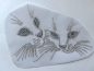 Preview: Katze Gesicht Katzen Blaue Augen HOTFIX HOTGLUE Bügelbild Strass
