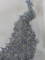 Preview: Pfau Phönix Bügelbild STRASS Bunt Hotglue Hotfix Shirt Jacke Tasche Mantel Tischdecke Top