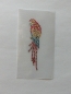 Preview: Papagei Vogel Bügelbild STRASS ♥ Hotfix Shirt Jacke Tasche Mantel Tischdecke Top