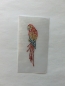 Preview: Papagei Vogel Bügelbild STRASS ♥ Hotfix Shirt Jacke Tasche Mantel Tischdecke Top