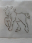Preview: Friesen Pferd Pferde Hotglue HOTFIX Bügelbild Strass Wappen