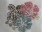 Preview: Bunte Hibiskus Blüten Bügelbild STRASS  Hotfix ; Shirt Jacke Bluse Tischdecke