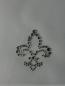 Preview: Fleur de Lis  Strass HOTFIX HOTGLUE Bügelbild Applikation für Fliegenhaube etc