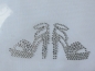 Preview: Pöms Pömps Pumps Stiletto High Heels Schuhe Strass Hotglue Hotfix Bügelbild