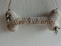 Preview: Ringkissen Knochen Wunschname Stickerei Hochzeit