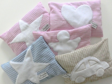 Preview: ♥ Engel Schutzengel Nicky Wunschname Körnerkissen Wärmekissen Dinkel Lavendel