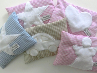 Preview: ♥ Engel Schutzengel Nicky Wunschname Körnerkissen Wärmekissen Dinkel Lavendel