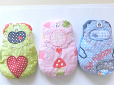 Preview: ♥ Knudie Herz Körnerkissen Wärmekissen Dinkel von Lüttentüddel