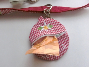 Preview: ♥ EDELWEIß Wunschname POOP BAG HUND KOTBEUTEL BESTICKT