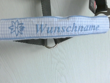 Preview: ♥ Nasenband Nasenschoner Wunschname Nasenriemen Brandzeichen