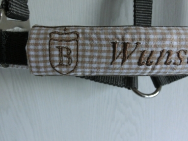 ♥ Nasenband Nasenschoner Wunschname Nasenriemen Brandzeichen