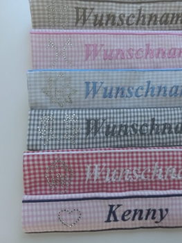 Preview: ♥ Nasenband Nasenschoner Wunschname Nasenriemen Brandzeichen Strass