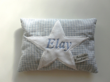Preview: ♥ Stern der Deinen Namen trägt Nicky Wunschname Körnerkissen Wärmekissen Dinkel Lavendel