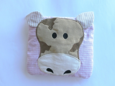 Tiere Name Wunschname Körnerkissen Wärmekissen Dinkelkissen Lavendel Stickerei von Lüttentüddel