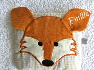 Preview: Tiere Name Wunschname Körnerkissen Wärmekissen Dinkelkissen Lavendel Stickerei von Lüttentüddel