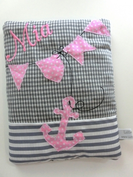 ♥ AHOI Anker Körnerkissen Wärmekissen Dinkel Wunschfarbe