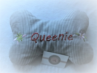 Preview: ♥ Schmuse Knochen Hunde Kissen Wunschname ®