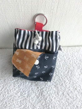 Preview: ♥ ANKER HUND LECKERLIBEUTEL KOTBEUTEL GÜRTELTASCHE VON LÜTTENTÜDDEL