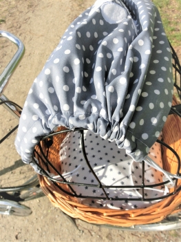 Pfote Sonnensegel Sonnenschutz Blendschutz Hundefahrradkorb Punkte von Lüttentüddel®