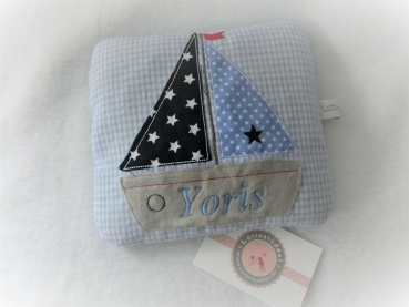 ♥ Boot Körnerkissen Wärmekissen Dinkel Wunschfarbe