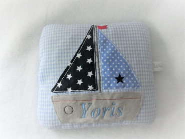 Preview: ♥ Boot Körnerkissen Wärmekissen Dinkel Wunschfarbe von Lüttentüddel